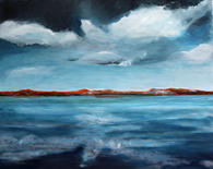 172 - Wolken und Meer - Öl - 80 x 60 cm
