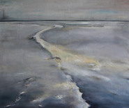 196 - qui m'a volé la mer? - Oel - 100x120 cm